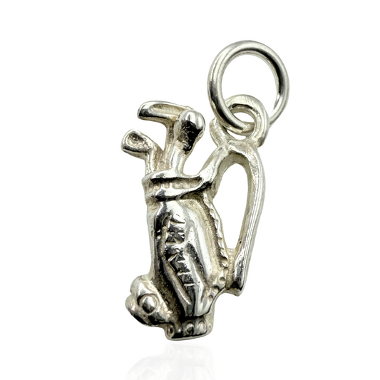 925 Sterling Silver Golf Clubs Charm