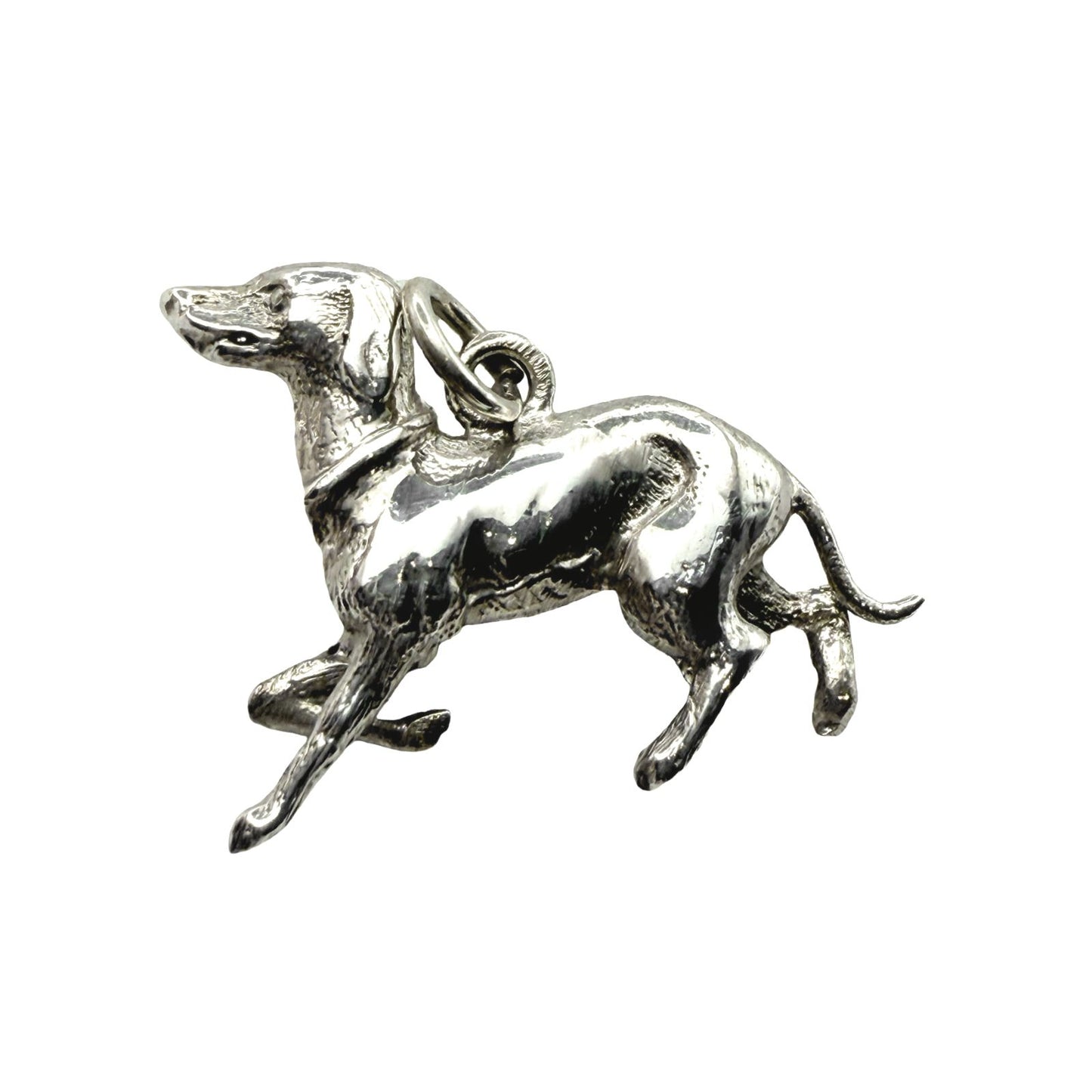 925 Sterling Silver Hound Charm