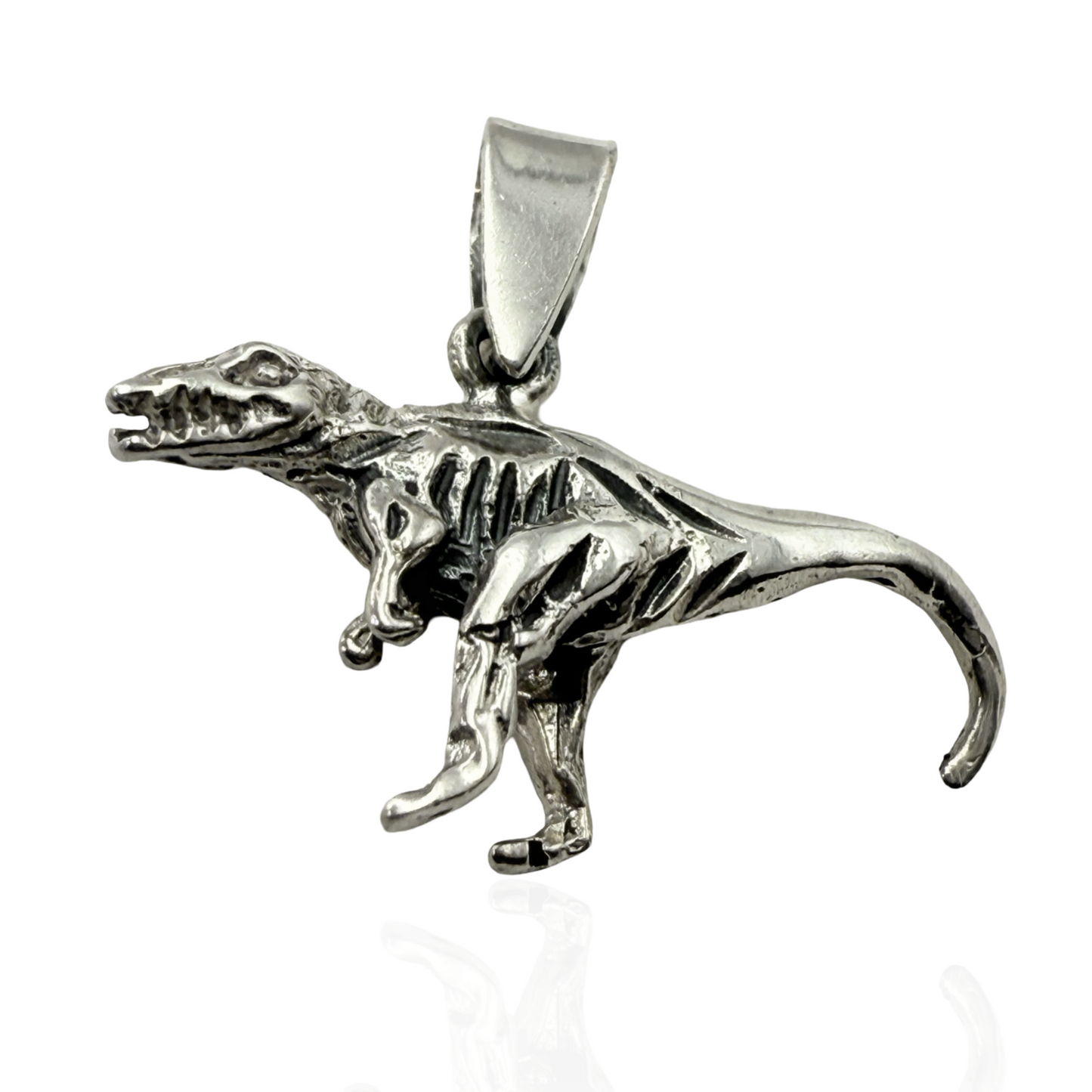 925 Sterling Silver Dinosaur Pendant