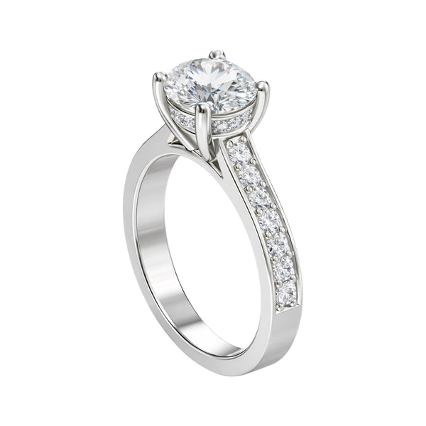 Glistening Cathedral Solitaire Ring