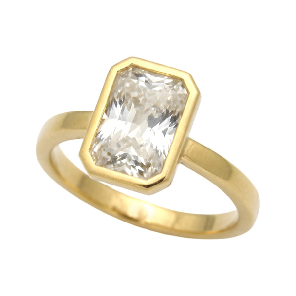Architectural Frame Solitaire Ring