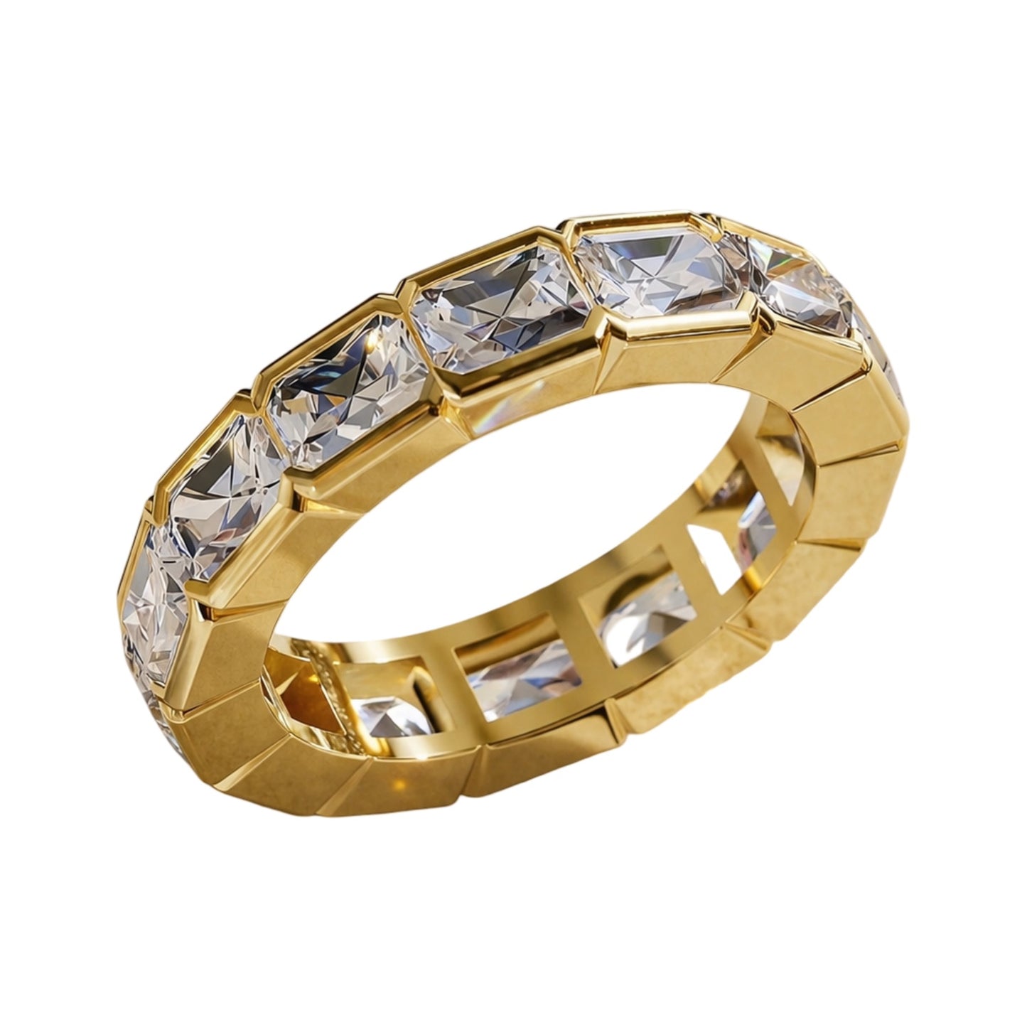 Prism Bezel Band Ring