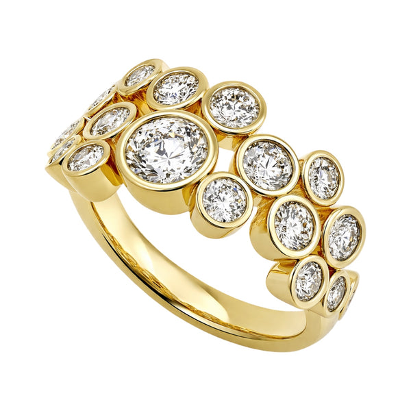 Bubbling Cluster Band Ring